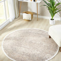 Valeria Modern Area Rug – Beige in a living room
