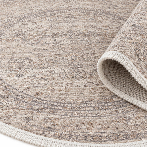Valeria Modern Area Rug – Beige – texture close-up