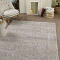 Valeria Modern Area Rug – Light Beige in a living room