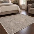Valeria Vintage Area Rug in a bedroom