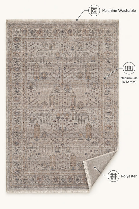 Valeria Vintage Area Rug – features