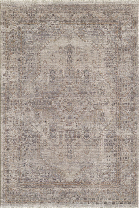 Valeria Vintage Area Rug – Cream & Gray