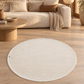 Vetrina Modern Round Rug in a living room