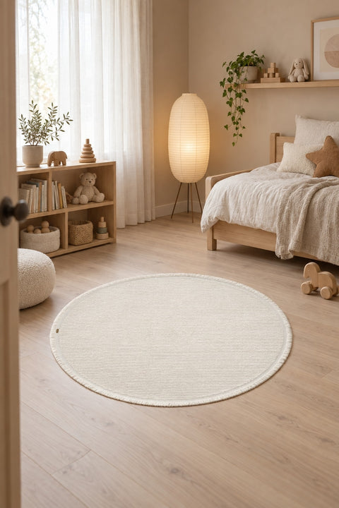 Vetrina Modern Round Rug in a nursery
