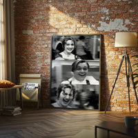 Nostalgic Black and White Movie Scene Wall Poster Wall Print