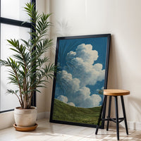 Heritage Cloudy Sky Landscape Wall Print