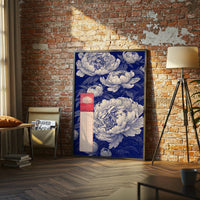 Retro Floral Pattern Wall Print Poster | Traditional Botanical Home Decor