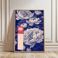 Retro Floral Pattern Wall Print Poster | Traditional Botanical Home Decor