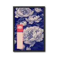 Retro Floral Pattern Wall Print Poster | Traditional Botanical Home Decor