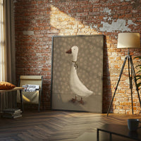 Nostalgic Goose Illustration Wall Print Décor Poster Print