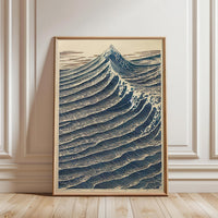 Retro Japanese Wave Artwork – Timeless Ocean Décor Poster Wall Print