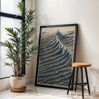 Retro Japanese Wave Artwork – Timeless Ocean Décor Poster Wall Print