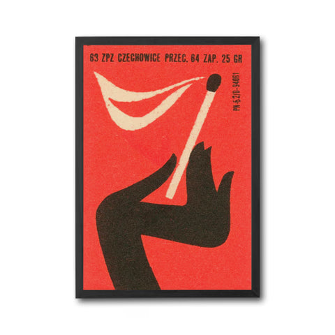 Heritage Matchbox Design Home Art Print – 63 ZPZ Czechowice Retro Print
