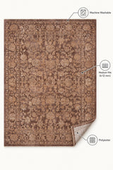 Vintage Modern Area Rug – Dusty Rose – features
