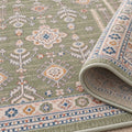 Vintage Modern Area Rug – Green – texture close-up