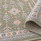 Vintage Modern Area Rug – Green – texture close-up