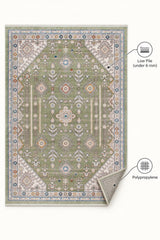 Vintage Modern Area Rug – Green – features
