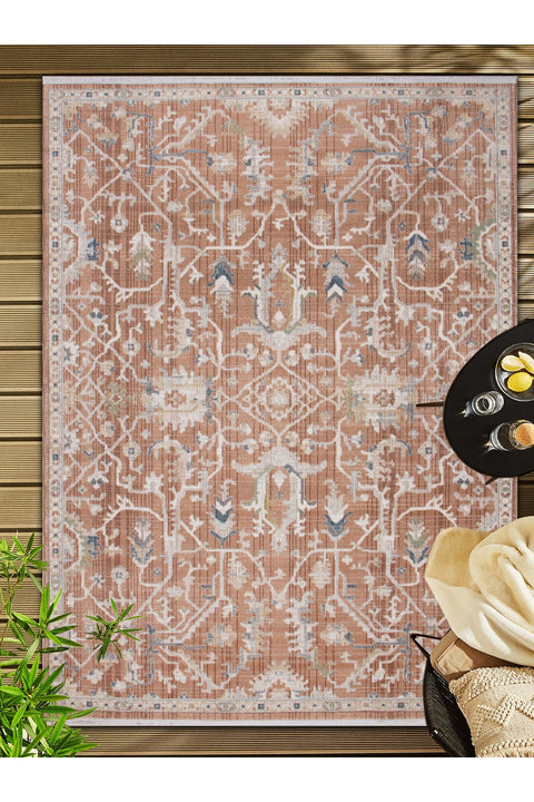 Vintage Modern Area Rug – Terracotta