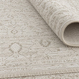 Vintage Modern Area Rug – White – texture close-up