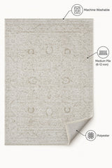 Vintage Modern Area Rug – White – features