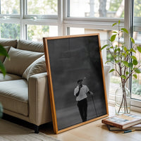 Nostalgic Nike Golfer Action Décor Poster – Retro Golf Home Art