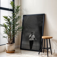 Nostalgic Nike Golfer Action Décor Poster – Retro Golf Home Art
