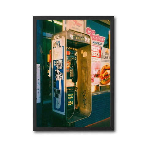 Retro Phone Booth Wall Poster – Retro 'Phone' Fosters Freeze Print