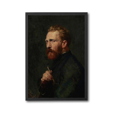 Nostalgic Portrait Painting Wall Print – Traditional Retro Style Print for Home Decor