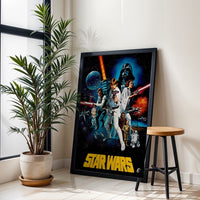 Nostalgic STAR WARS Wall Poster Home Wall Print – Retro Movie Canvas Decor