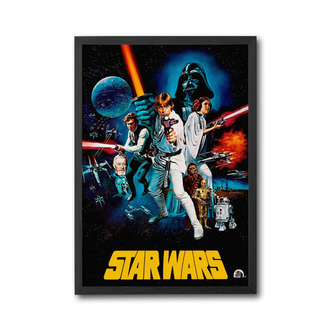 Nostalgic STAR WARS Wall Poster Home Wall Print – Retro Movie Canvas Decor