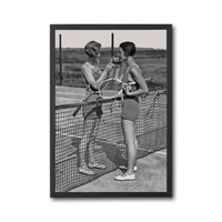 Nostalgic Tennis Players Décor Poster | Retro Sports Home Wall Poster