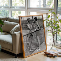Retro Tennis Players Smoking Print, Retro Sports Wall Print