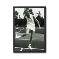 Retro Tennis Scene Print, Retro Sports Wall Print