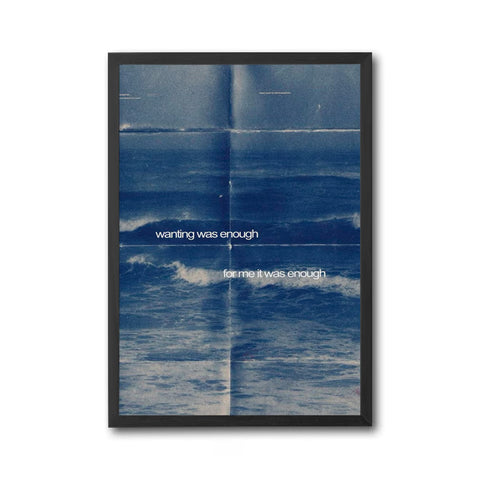 Wanting Was Enough Quote Décor Poster – Aesthetic Motivational Wall Poster