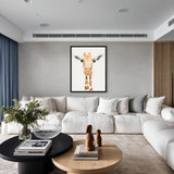 Watercolor Giraffe Kids Wall Art – Soft Safari Nursery Animal Print