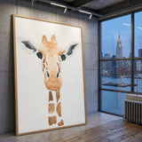 Watercolor Giraffe Kids Wall Art – Soft Safari Nursery Animal Print