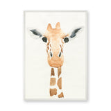 Watercolor Giraffe Kids Wall Art – Soft Safari Nursery Animal Print
