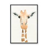 Watercolor Giraffe Kids Wall Art – Soft Safari Nursery Animal Print