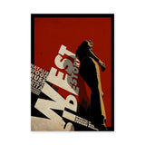 West Side Story Retro Typography Wall Art – Red Movie Poster Print