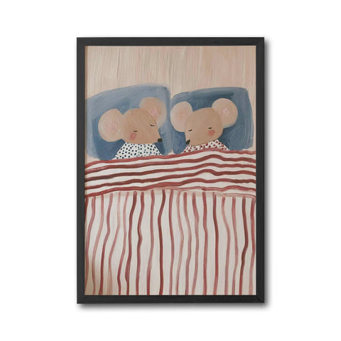 Whimsical Mouse Nursery Wall Print, Cute Animal Illustration for Kids Bedroom Decor and Baby Shower Gift