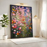 Wildflower Garden Botanical Wall Art – Colorful Floral Painting