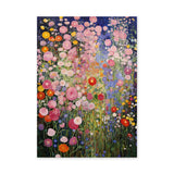 Wildflower Garden Botanical Wall Art – Colorful Floral Painting