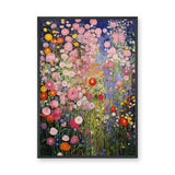 Wildflower Garden Botanical Wall Art – Colorful Floral Painting