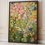 Wildflower Meadow Botanical Wall Art – Colorful Painted Floral Field
