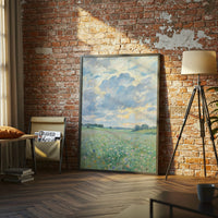 Wildflower Meadow Landscape Impressionist Wall Print Wall Poster