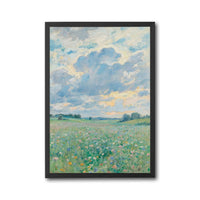Wildflower Meadow Landscape Impressionist Wall Print Wall Poster
