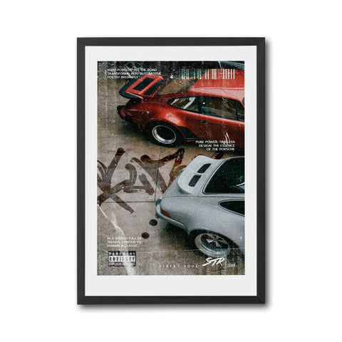 With Porsche 911 the Road Transforms – Heritage Porsche 911 Wall Poster