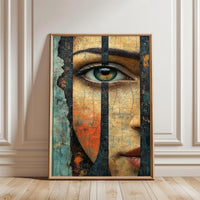 Woman Eye Expressive Wall Poster – Aesthetic Surreal Portrait Print
