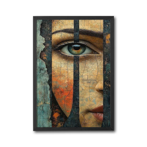 Woman Eye Expressive Wall Poster – Aesthetic Surreal Portrait Print