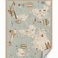World Map Kids Area Rug – features